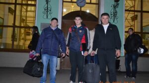 Тимур Авдоян и его тренер Юрий Михайлович Камалетдинов отправляются на…