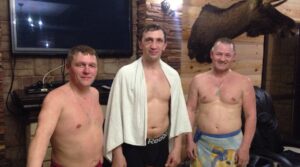 Традиционный банный день в номере » В охотничьем стиле» элитного…