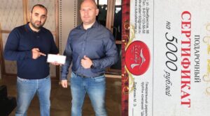 Подарки нашим победителям Первенства Европы по боксу — Михаилу Захарьеву…