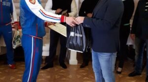 Сегодня в клубе-кафе «Шатёр» чествовали победителя первенства Европы по боксу…