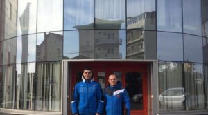 Тимур Авдоян воспитанник СК «Грузавто» вместе со своим тренером Виталием…