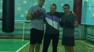 Тренировка по боксу в п. Заборовка, здесь уже около года…