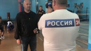 Съемка передачи «Территория» на канале Россия 24. #сызраньбокс #вместемысила