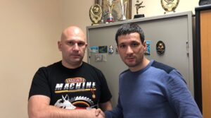 С исполнительным директором Совета спортивных федераций и спартакиады боевых искусств…