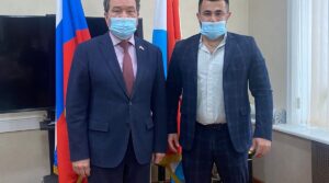 Встреча президента Федерации кикбоксинга г.о.Сызрань Ровшана Агаева с депутатом губернской…