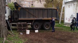 Подготовка к установке Воркаут площадки в районе школы №8 ,…