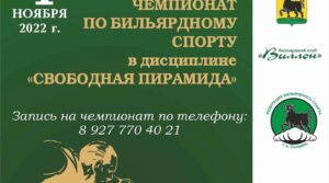 Уважаемые жители города! 4 ноября состоится городской турнир по бильярдному…