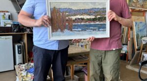 Картина 🖼️ в подарок 🎁 нашим подопечным — центру «Искра»…
